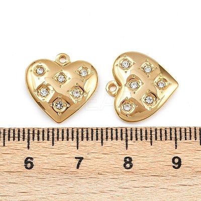 304 Stainless Steel Rhinestone Pendants STAS-I352-10G-01-1