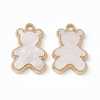 Opaque Resin Pendants PALLOY-P287-07LG-01-1