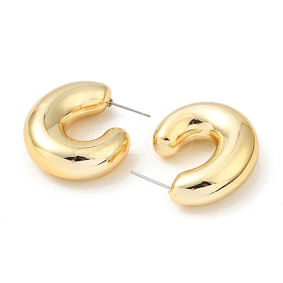 Donut Acrylic Stud Earrings EJEW-P251-31A-1