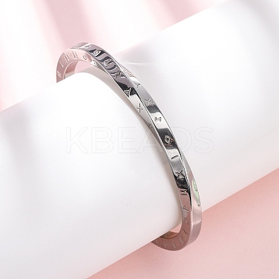 304 Stainless Steel Cuff Bangles for Men Women BJEW-D361-04P-1