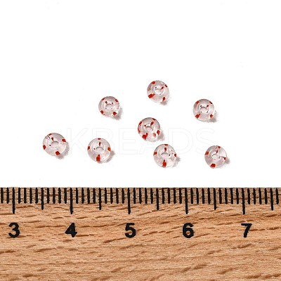 Transparent Stripe Glass Seed Beads GLAA-NH0001-06K-1