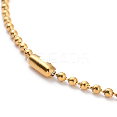 304 Stainless Steel Ball Chain Necklaces NJEW-I245-04A-G-1