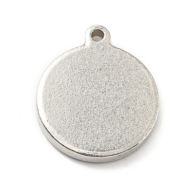 Non-Tarnish 201 Stainless Steel Machine Polishing Pendants STAS-G261-24P-1