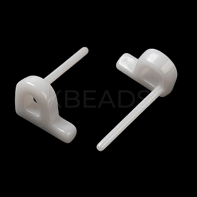 Hypoallergenic Bioceramics Zirconia Ceramic Stud Earrings EJEW-F340-04P-1