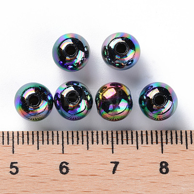 Opaque Acrylic Beads X-MACR-S370-D8mm-S002-1