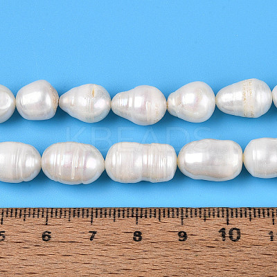 Natural Cultured Freshwater Pearl Beads Strands PEAR-N012-09B-01-1