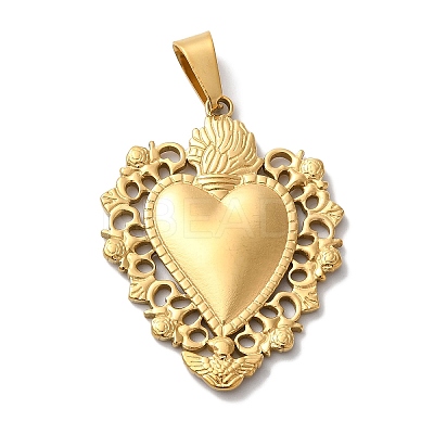 PVD Vacuum Plating 304 Stainless Steel Pendants STAS-L081-038G-1