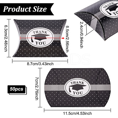 Paper Pillow Candy Box Treat Boxes CON-WH0085-47-1