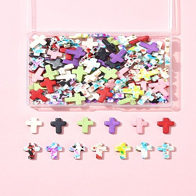 120Pcs 13 Colors Dyed Synthetic Turquoise Beads Sets G-FS0005-84-1