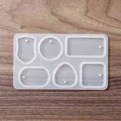DIY Shield & Geometric Shape Pendant Silicone Molds DIY-G067-06A-1