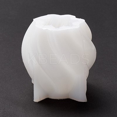 DIY Twist-shaped Candle Making Silicone Molds DIY-D057-08-1