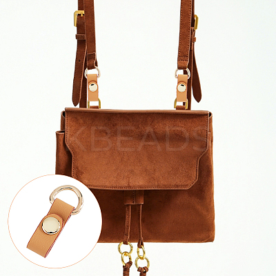 Leather Short Suspension Clasps PURS-WH0008-13B-1