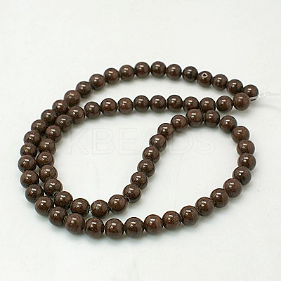 Natural Mashan Jade Round Beads Strands G-D263-12mm-XS14-1