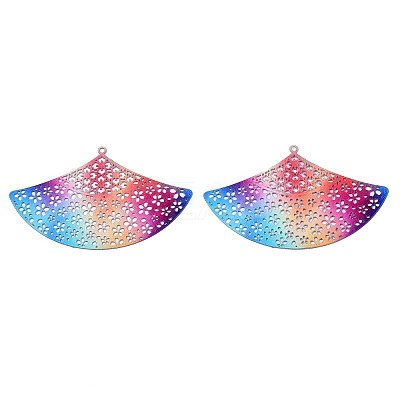 430 Stainless Steel Filigree Big Pendants LS-X1-STAS-TAC0004-019-1