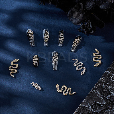 24Pcs 4 Styles Alloy Rhinestone Cabochons MRMJ-OC0004-10-1