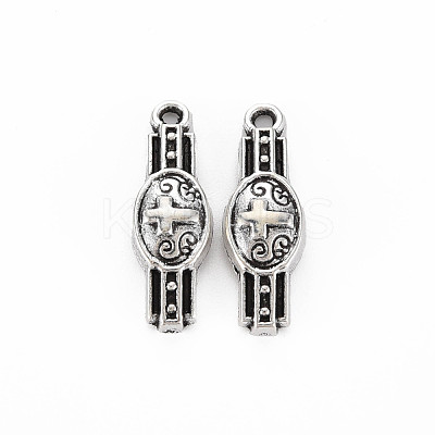 Tibetan Style Alloy Pendants TIBEP-N011-006-1