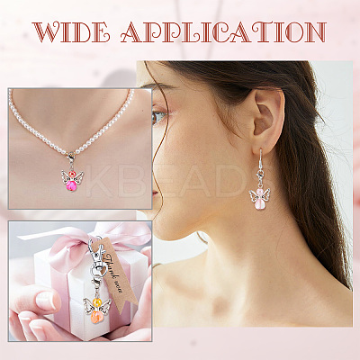 Eco-Friendly Transparent Acrylic Pendants PALLOY-SC0004-15-1