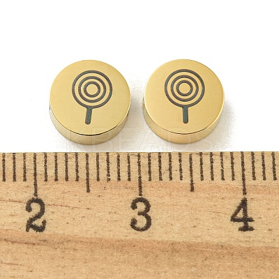 Halloween 304 Stainless Steel Beads STAS-U017-01G-O-1