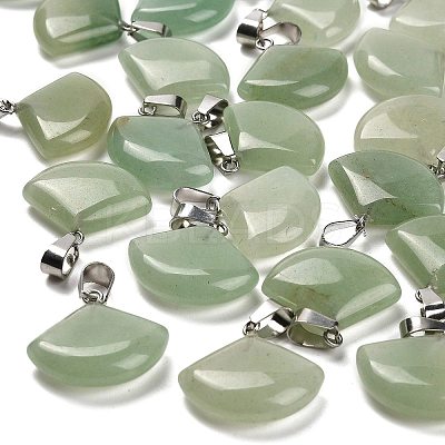 Natural Green Aventurine Pendants G-Z067-05P-06-1