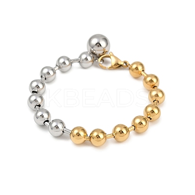 304 Stainless Steel Beaded Bracelets LS-BJEW-Z136-03GP-1