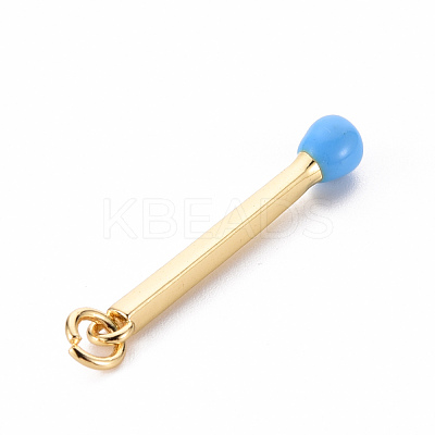 Brass Enamel Pendants KK-S362-032J-NR-1