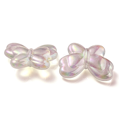 UV Plating Luminous Transparent Acrylic Beads OACR-P010-11B-1