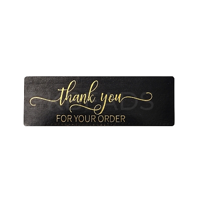 Hot Stamping Self-Adhesive Paper Gift Tag Youstickers X-DIY-A023-02C-1