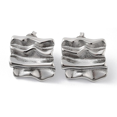 Non-Tarnish 304 Stainless Steel Stud Earrings EJEW-P258-21P-1