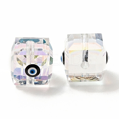 Transparent Glass Beads GLAA-F121-15C-1