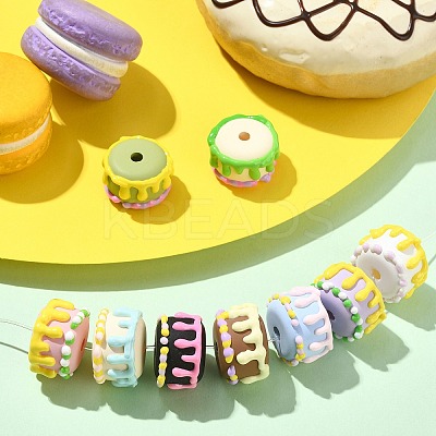 9Pcs 9 Colors Opaque Acrylic Beads OACR-CJ0002-63-1