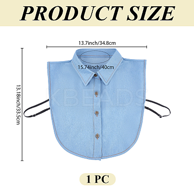 Detachable Cloth Women's False Collar DIY-WH20048-036B-1