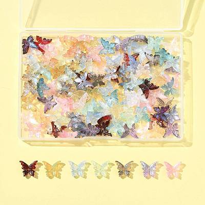 120Pcs 10 Colors Baking Paint Glass Beads DGLA-FS0001-19-1