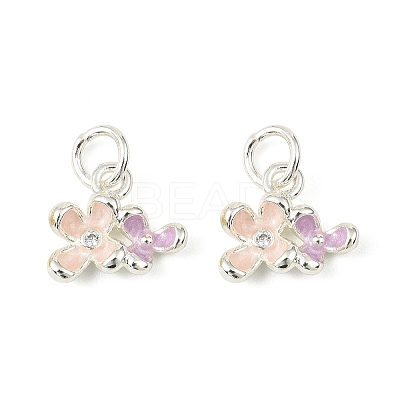 Brass Enamel Charms KK-C107-19S-1