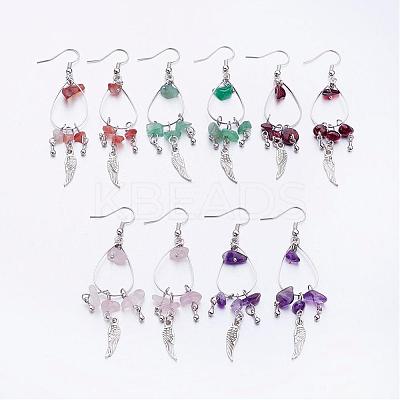 Tibetan Style Alloy Chandelier Earrings EJEW-JE02208-1