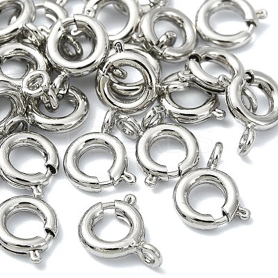 SHEGRACE Brass Spring Ring Clasps XGRPCN197-018P-1