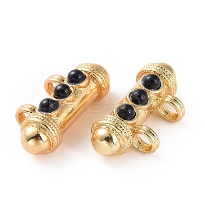 Brass Micro Pave Cubic Zirconia Pendants FIND-A012-01G-C-1