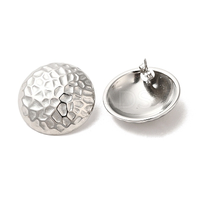 Non-Tarnish 304 Stainless Steel Stud Earrings EJEW-D100-01P-1