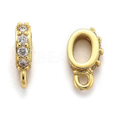 Brass Micro Pave Cubic Zirconia Tube Bails ZIRC-H119-11G-1