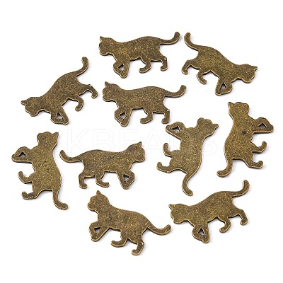 Alloy Kitten Cabochons PALLOY-WH0072-73D-AB-1
