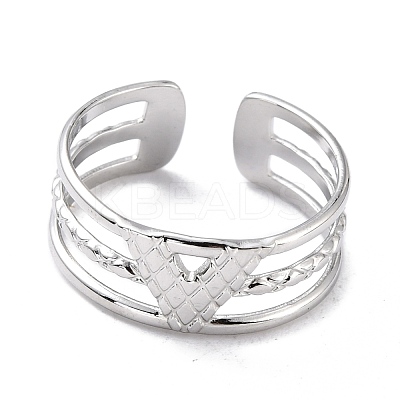 Tarnish Resistant Unisex 304 Stainless Steel Wide Band Finger Rings RJEW-L102-01P-1