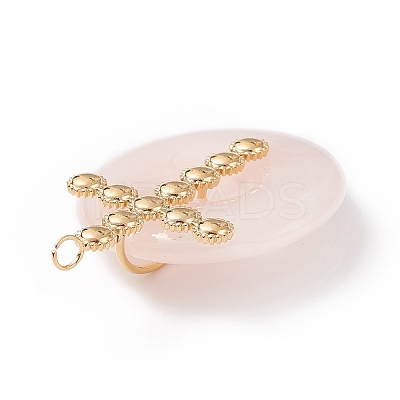 Natural Rose Quartz Pendants G-E088-02G-02-1