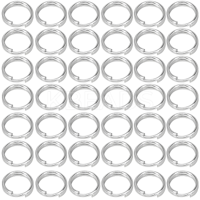 500Pcs 304 Stainless Steel Split Rings STAS-SP0001-66E-1