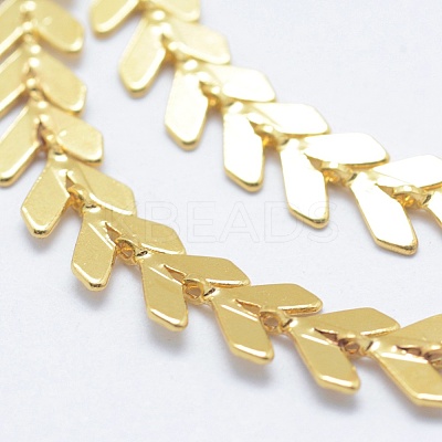Brass Handmade Chains X-CHC-P004-D-G-1