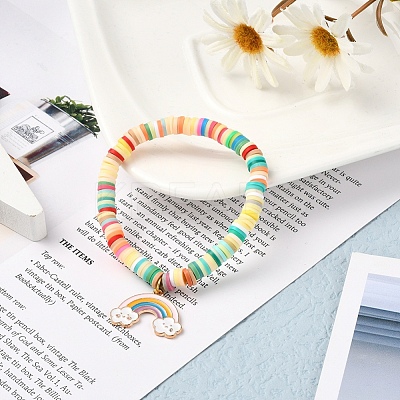 1200Pcs 8 Colors Handmade Polymer Clay Beads CLAY-YW0001-15B-1