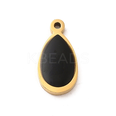 304 Stainless Steel Enamel Charms STAS-A078-05G-1