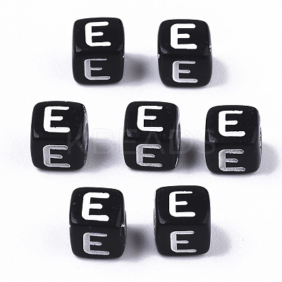 Opaque Acrylic Beads SACR-N002-01E-1