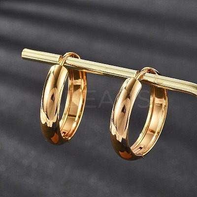 201 Stainless Steel Hoop Earrings LS-EJEW-P304-15A-G-1