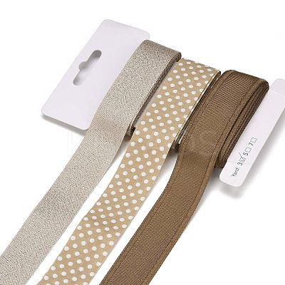 9 Yards 3 Styles Polyester Ribbon SRIB-A014-H04-1