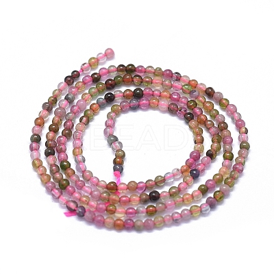 Natural Multicolor Tourmaline Beads Strands G-D0013-81-1