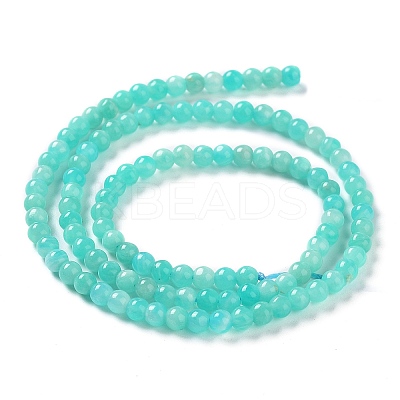 Natural Amazonite Round Bead Strands LS-G-N0081-4mm-17-01-1